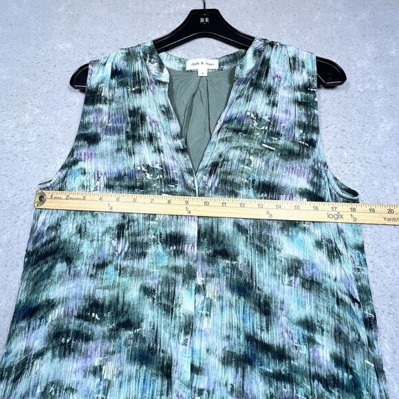 Cloth & Stone Maxi Dress Womens Small Multicolored Button Front Anthropologie - Picture 5 of 11